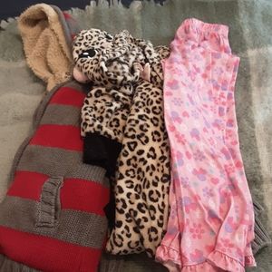 Lot of pajamas and coat